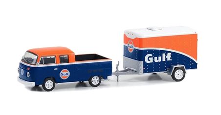 Greenlight 1/64 Hitch & Tow Series 28 – 1975 Volkswagen T2 Type 2 Double Cab Pick-Up  32280-B