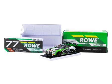 Tarmac Works 1/64 Mercedes-AMG GT3 GT World Challenge Asia 2025 - Beijing Season Finale Craft-Bamboo Racing #77 with Container - Craft-Bamboo Racing Special Edition - HOBBY64 T64-062-25CHN77