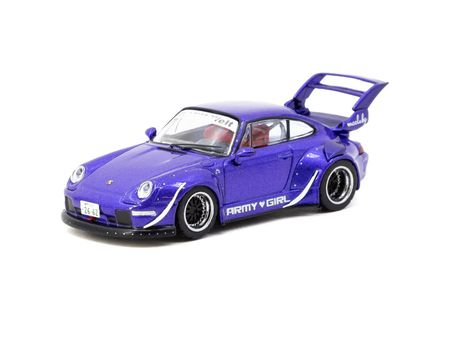 Tarmac Works 1/64 RWB 993 ARMY GIRL Blue - HOBBY64 T64-TL017-AG