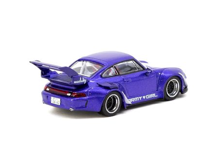 Tarmac Works 1/64 RWB 993 ARMY GIRL Blue - HOBBY64 T64-TL017-AG