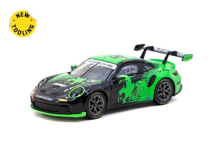 Tarmac Works 1/64 Porsche 911 GT3 Cup (992) Fire Monkey Motorsport - Tarmac Works X iXO Models HOBBY64 T64-093-FMM
