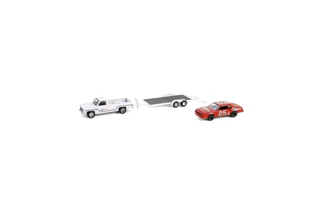 Greenlight 1/64 Racing Hitch & Tow Series 5 1986 Chevy C30 Custom Deluxe and 1986 Tim Richmond Monte Carlo SS 31170-B