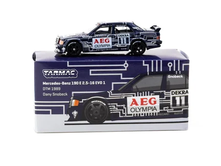 Tarmac Works 1/64 Mercedes-Benz 190 E 2.5-16 EVO 1 DTM 1989 Dany Snobeck - GLOBAL64 T64G-057-89DTM11