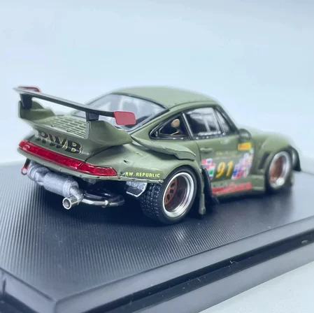 Street Warrior 1/64 Porsche 911 (964) RWB Matte Green #91