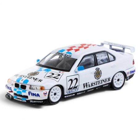 Tarmac Works - Werk83 1/64 BMW 320i Macau Guia Race 1996 Joachim Winkelhock