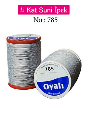 Oyalı 4 Kat Suni İpek İplik İğne Oyası Boncuk İpi Tığ Oyası No:785