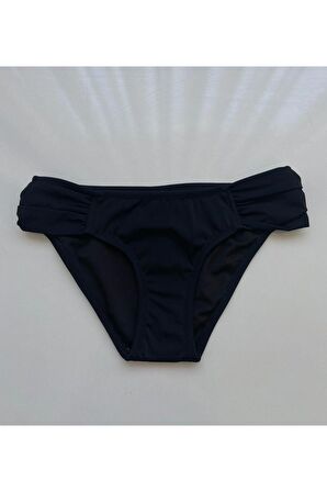 Siyah Kalın Kenarlı Dar Kalıp Bikini Altı