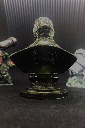 Mortal Kombat Sub-Zero Büst 10cm - Gold Efekt