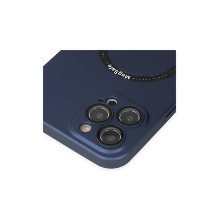 Apple iPhone 12 Pro Kılıf Jack Magneticsafe Lens Silikon - Lacivert
