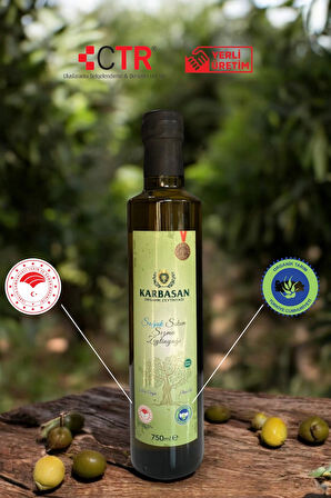 ORGANİK MENŞEİLİ SOGUK SIKIM SIZMA ZEYTİN YAĞI 750 ML