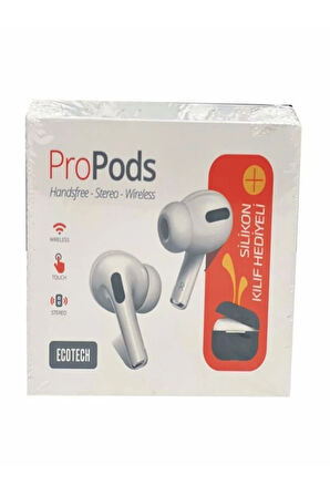 Silikon Kılıf Hediyeli Propods Stereo Tws Kablosuz Kulak Içi Bluetooth Kulaklık