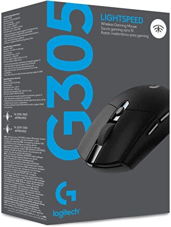 Logitech G305 Siyah Kablosuz Gaming Mouse ve OEM Mouse Pad 40x30 cm