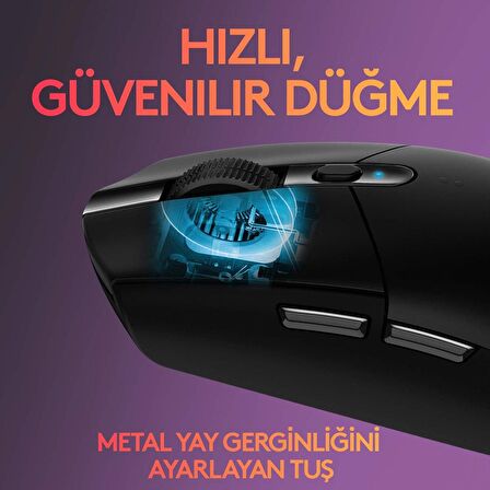 Logitech G305 Siyah Kablosuz Gaming Mouse ve OEM Mouse Pad 40x30 cm