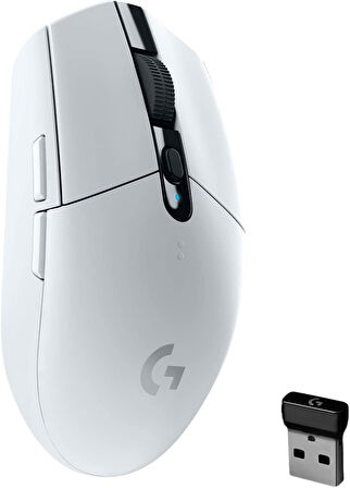 Logitech G305 Beyaz Kablosuz Gaming Mouse ve OEM Mouse Pad 40x30 cm
