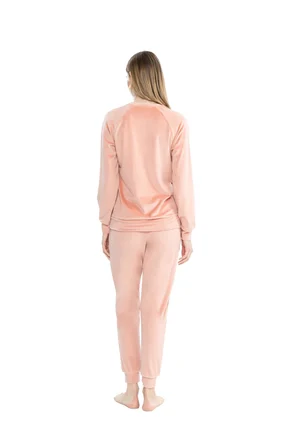 U.S. Polo Assn. Kadın Uzun Kollu Yuvarlak Yaka Pijama Takımı S25092