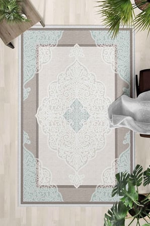 Yıkanabilir Kaymaz Taban Dijital Baskılı Halı ve Yolluk – Leke Tutmaz Salon & Mutfak Halısı