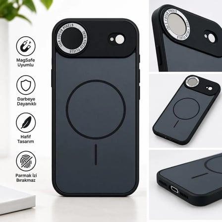 İPHONE 17 AIR UYUMLU KAMERA KORUMALI SİLİKON