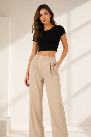 Loule Kadın %92 Pamuk Bisiklet Yaka Kısa Kollu Crop Top Atlet - Esnek ve Yumuşak Doku