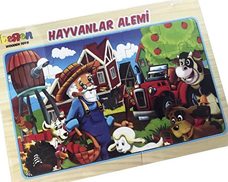 Sole Hayvanlar 20 Parça Çocuk Puzzle