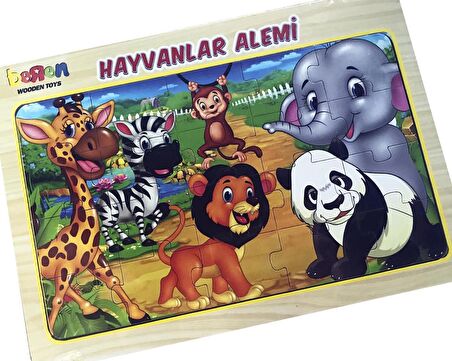 Sole Hayvanlar 20 Parça Çocuk Puzzle