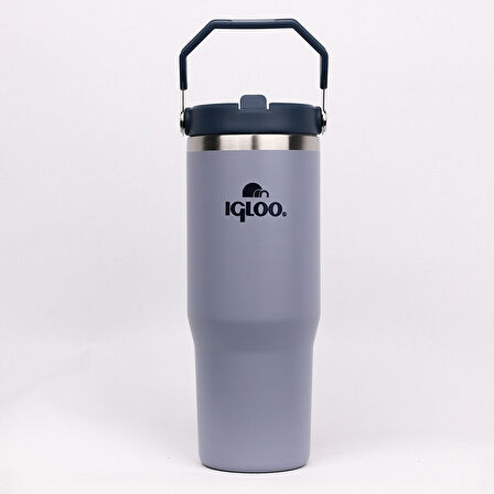 Igloo Powder Çelik Termos 900ml Duman Mavi 12Saat Sıcak/18Saat Soğuk Saklama