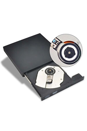 ShopFast Harici Dvd Rw Usb 2.0 Cd Dvd Yazıcı Okuyucu  Harici CD-RW sürücü DVD-ROM Oynatıcı  		