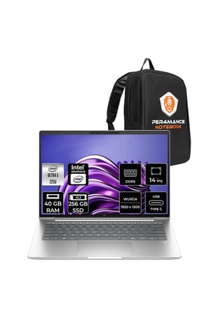 Elitebook 6 G1I Core Ultra 5 225U 40GB RAM 256GB SSD 14" FHD+ FreeDOS AD4N5ETPN321 Notebook + Per4 Çanta