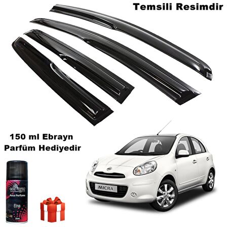 Nissan Micra Mügen Cam Rüzgarlığı 2011-2019 Arası 4 Lü Takım Koku Hediyeli