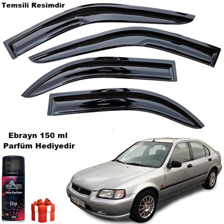 Honda Euro Civic Mügen Cam Rüzgarlığı Sedan 1996-2001 Arası 4 Lü Takım Koku Hediyeli