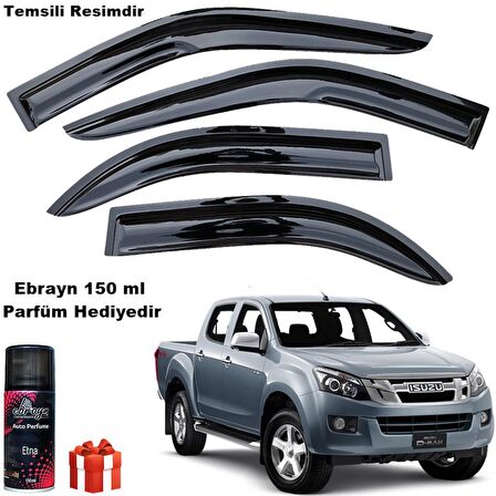 Isuzu D-max Mügen Cam Rüzgarlığı 2013-2020 Arası 4 Lü Takım Koku Hediyeli