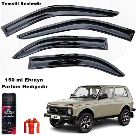 Lada Niva Mügen Cam Rüzgarlığı Tek Kapı Araç Tüm Kasalara Uyumlu 4 Lü Takım Koku Hediyeli