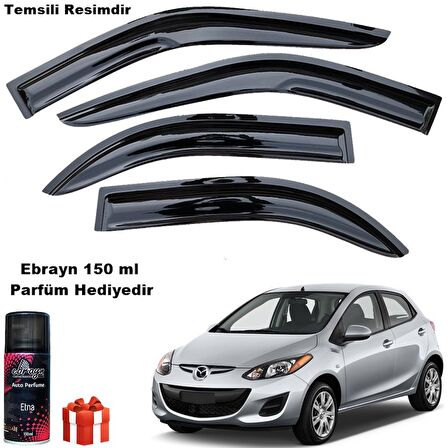 Mazda 2 Mügen Cam Rüzgarlığı 2009-2013 Arası 4 Lü Takım Koku Hediyeli