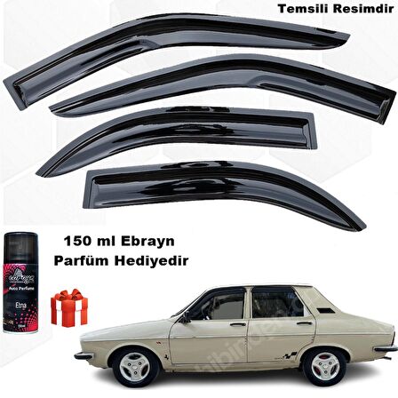 Renault 12 Toros Sedan Mügen Cam Rüzgarlığı 4 Lü Takım Koku Hediyeli