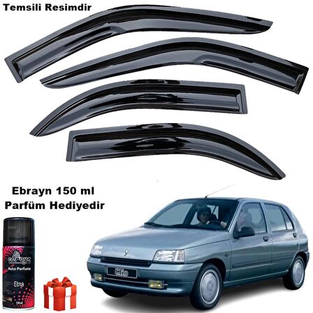 Renault Clio 1 Mügen Cam Rüzgarlığı 4 Kapı Tüm Kasalar 4 Lü Takım Koku Hediyeli