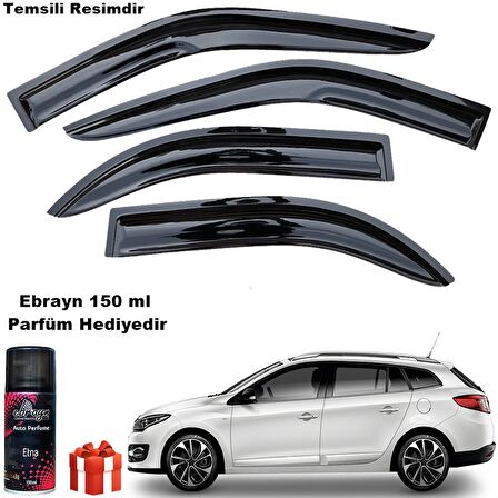 Renault Megane 3 Mügen Cam Rüzgarlığı Stw 2010-2016 Arası 4 Lü Takım Koku Hediyeli