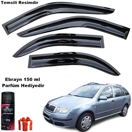 Skoda Fabia Stw Mügen Cam Rüzgarlığı 2000 - 2009 Arası 4 Lü Takım Koku Hediyeli