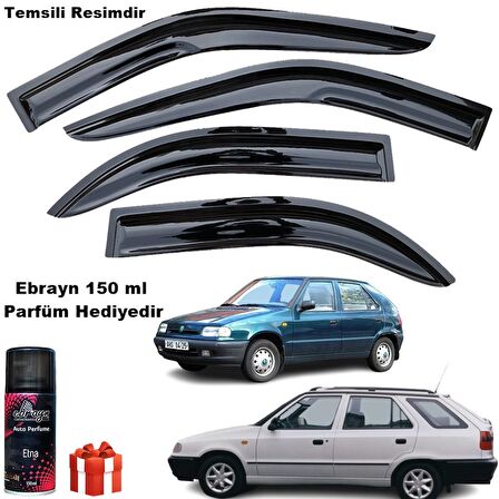 Skoda Felicia Uyumlu Mügen Cam Rüzgarlığı 4 lü Takım Koku Hediyeli