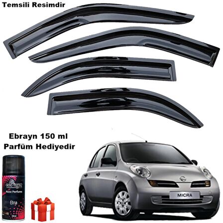 Nissan Micra Mügen Cam Rüzgarlığı 2003-2010 Arası 4 Lü Takım Koku Hediyeli