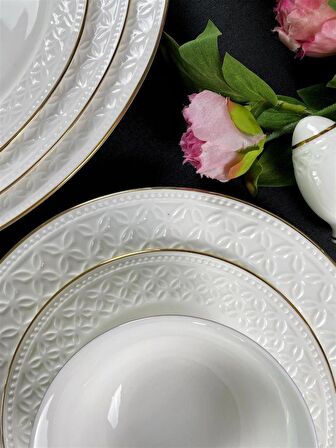 Monno Gold Line 59 Parça 12 Kişilik Yemek Takımı