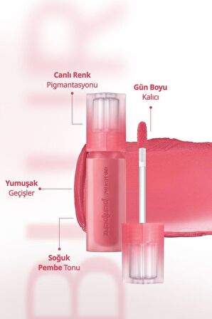 Gün Boyu Kalıcı Pürüzsüz Matlık Sunan Tint PERIPERA Over Blur Tint (003 Pink Check)