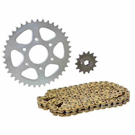 Bajaj Pulsar Ns 200-Rs 200 Zincir Dişli Seti Oringli (520 SFR Gold Zincir) ARASMOTO