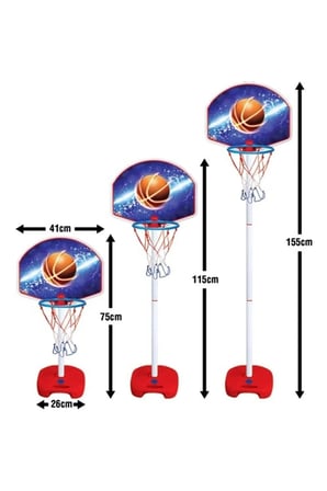 De de Ayaklı Basketbol Seti 3 Boy Ayarlamalı