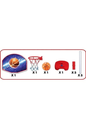 De de Ayaklı Basketbol Seti 3 Boy Ayarlamalı