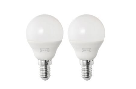 İkea Solhetta Led Ampul E14 , İsik Rengi: Sicak Beyaz (2700 Kelvin), 470 Lm