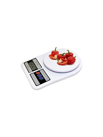Mutfak Tartısı Lcd Ekranlı Dijital Hasas Terazisi Pilli 10 Kg Kapasiteli Tartısı Ölçüm Cihazı