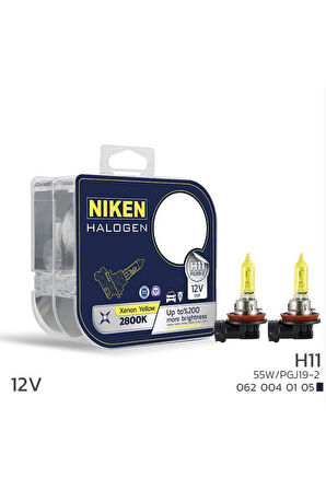 12V H11 55W SARI IŞIK AMPUL  2800K (2 ADET)