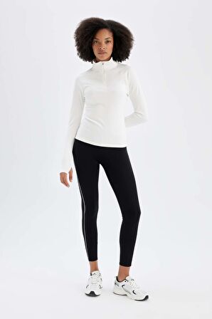 DeFactoFit Standart Fit Dik Yaka Sporcu Uzun Kollu Tişört B0811AX24AUER105