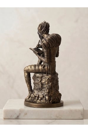 Death Note Ryuk Shinigami Eskitme Bronz Görünümlü Figür - Dekoratif Anime Heykel Biblo