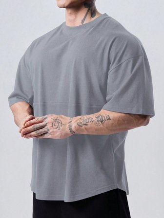 Genius Erkek Spor Tişört Oversize Fitness & Gym Antrenman Tişörtü