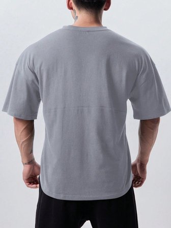 Genius Erkek Spor Tişört Oversize Fitness & Gym Antrenman Tişörtü